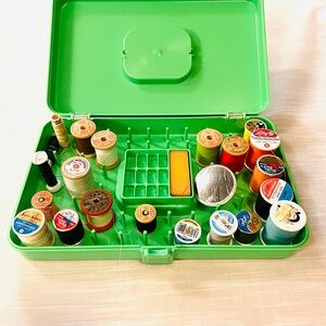 Vintage Wil-hold Sewing Box with thread